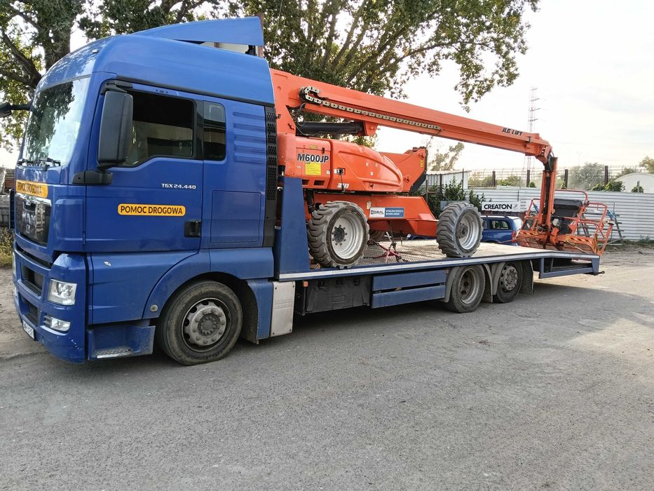 Transport maszyn wuzków pojazdów Pomoc drogowa laweta