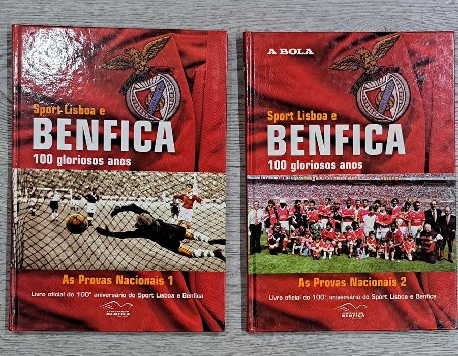 Conjunto de 2 livros do Sport Lisboa e Benfica