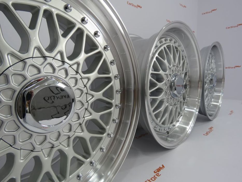 Jantes Look BBS RS 17 x 7.5 + 8.5 et 35 5x112 + 5x120 Silver