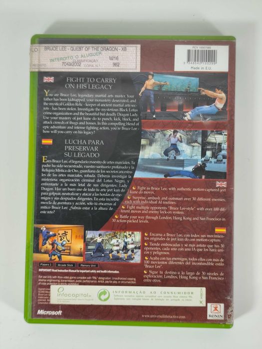Bruce Lee - Quest Of The Dragon - Xbox Classic