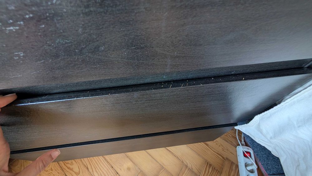 Cómoda Preta 3 Gavetas – Espaçosa – Usada