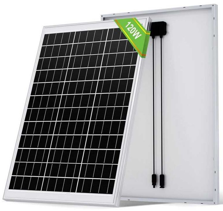 Kit Painel Solar Mono 120W a 200W Cont. Carga Solar MPPT Par Cabos MC4