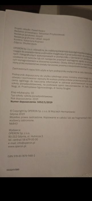 Informatyka- podręcznik dla szkół ponadpodstawowych