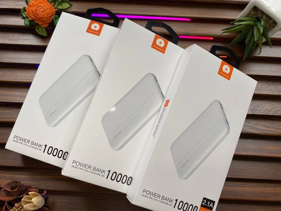 Power Bank 1000mAh Оригинал от дочерней фирмы Xiomi +быстрая зарядка