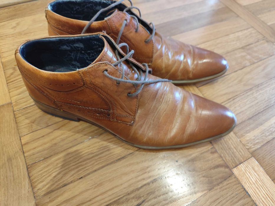 Buty męskie skórzane brązowe Bugatti 44