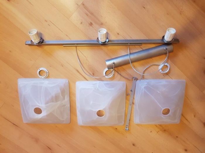 Lampa wisząca sufitowa szkło