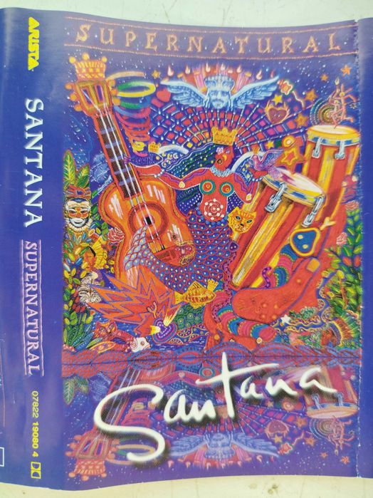 Santana Supernatural kaseta Arista Rock Latin Funk Soul Pop Blues
