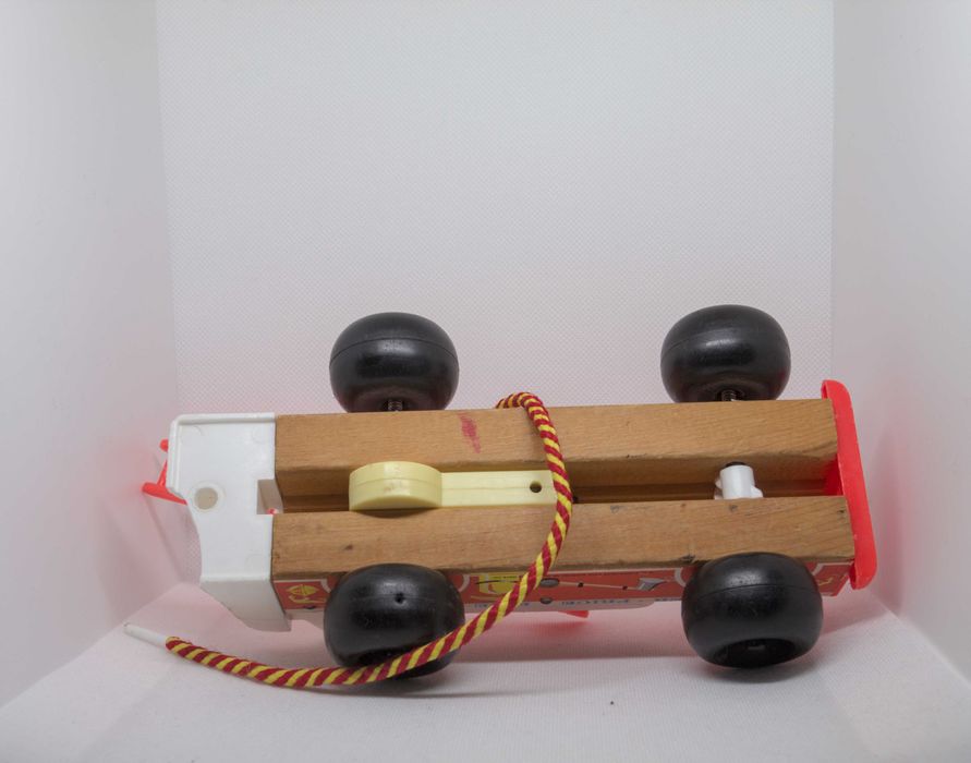 Brinquedo Vintage Fisher Price Fire Engine (carrinho de bombeiros)