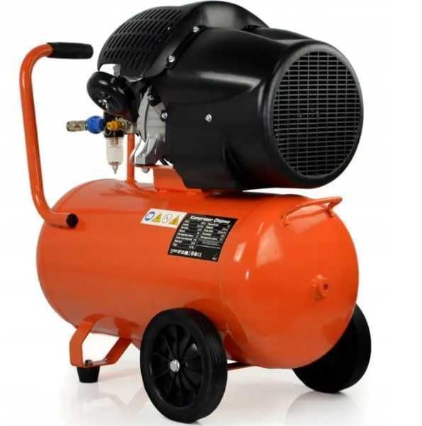 Компресор 2 х поршневий Schwarzbau 50л ! 354 л/хв - 2.23 кВт - 8 атм