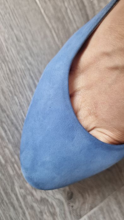 Туфлі замшеві блакитні Nando muzi