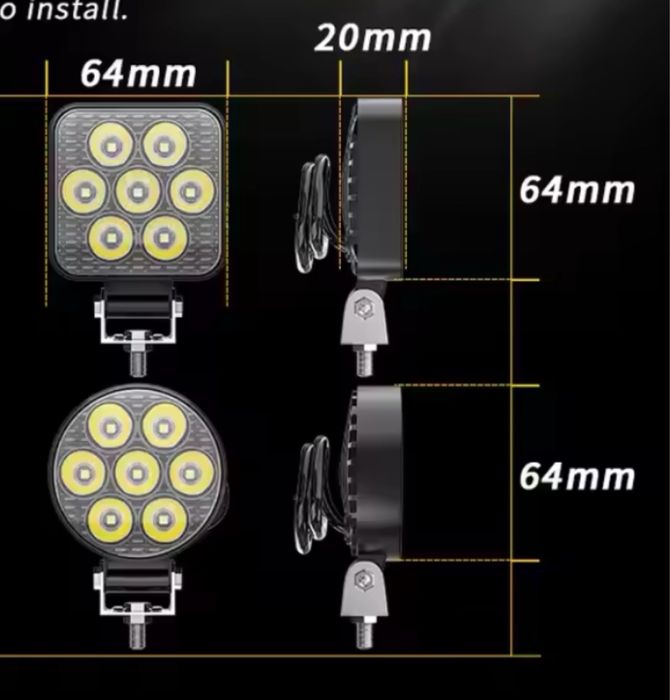 Barra Led / foco 18w até 600w