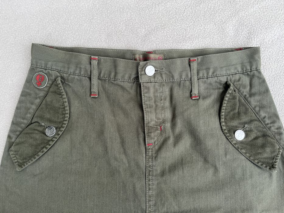 Długa midi spódnica khaki S Cimarron