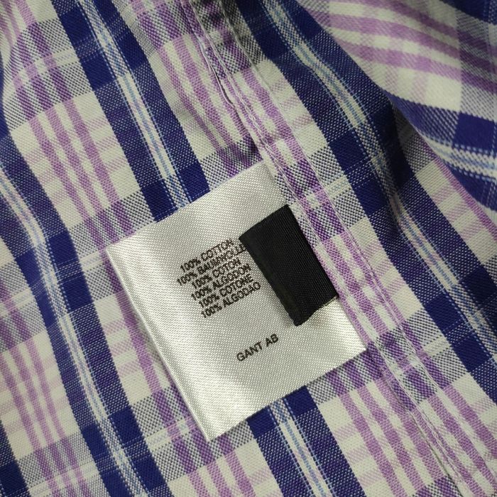 GANT Pinpoint Oxford Koszula w Kratkę Męska r. L