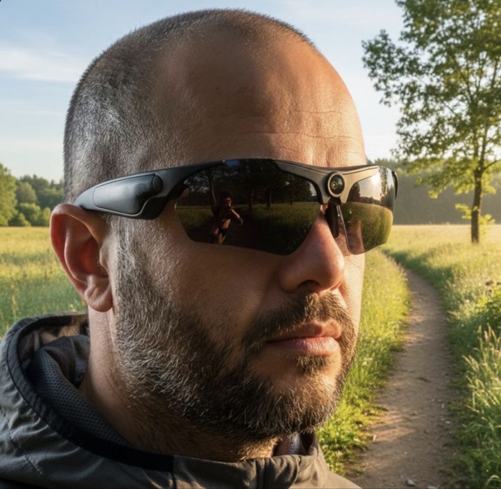 Óculos Inteligentes Sport com câmara - Vídeos e fotos - Cartão 32GB