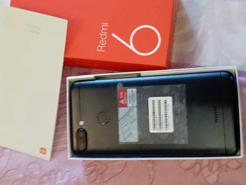 Xiaomi Redmi 6 3/64 BlackТелефон редмі 6 3/64 як новий повний комплект