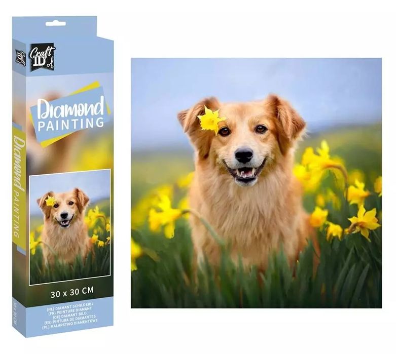 Diametowy obraz - Piesek 30x30cm. Icom