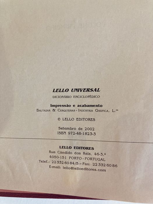 Dicionário Enciclopédico Lello Universal (2 volumes)