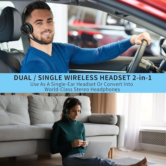 FF Fongee Bezprzewodowy zestaw słuchawkowy Bluetooth z mikrofonem