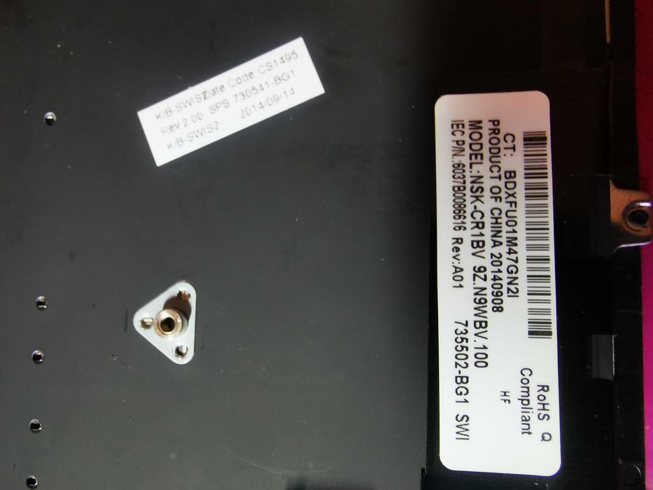Teclado HP EliteBook 820 G1, 820 G2, 725 G2, com point stick, backlit