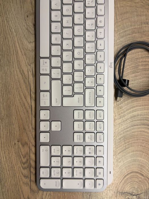 Logitech Mx Keys s klawiatura bezprzewodowa biała