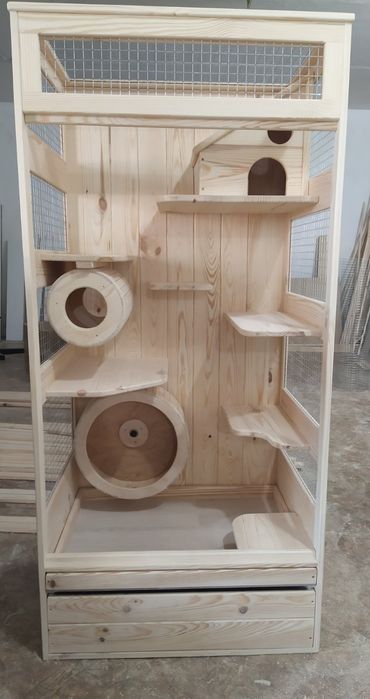 Вітрина клітка для шиншил білок звичайних дегу