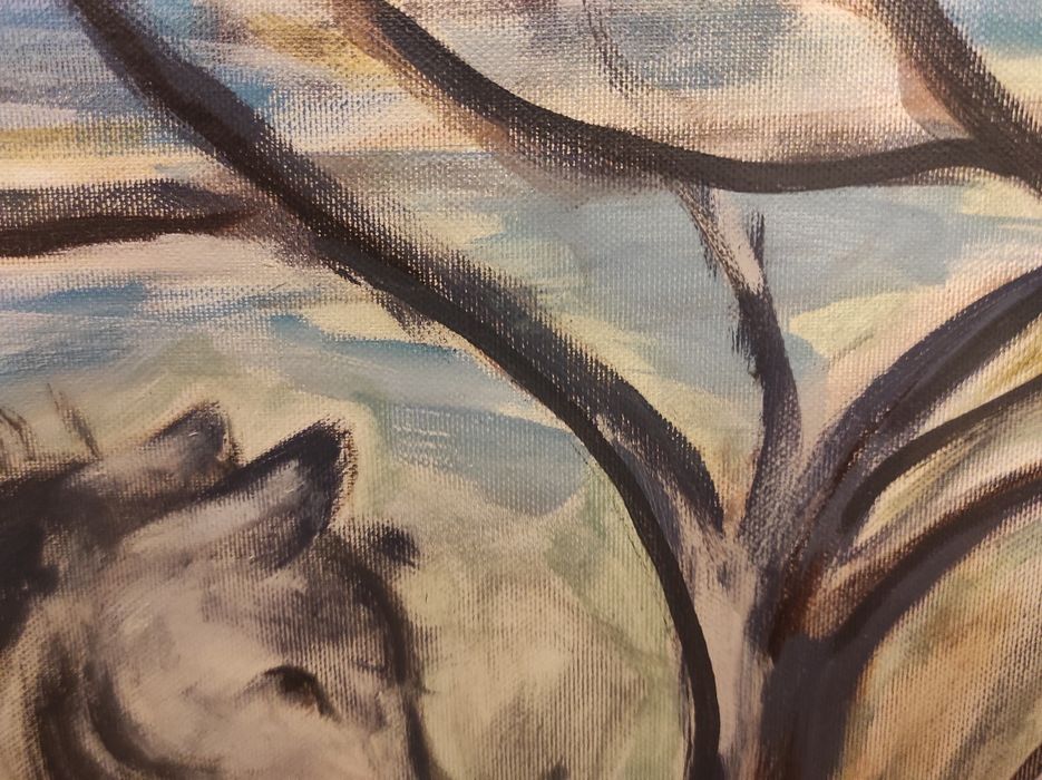 Pintura a óleo sobre tela