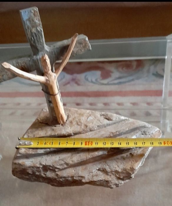 Escultura em pedra de xisto