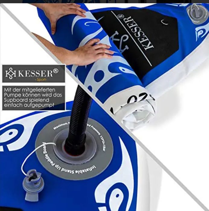 DESKA SUP  305CM Pompowania PLECAK