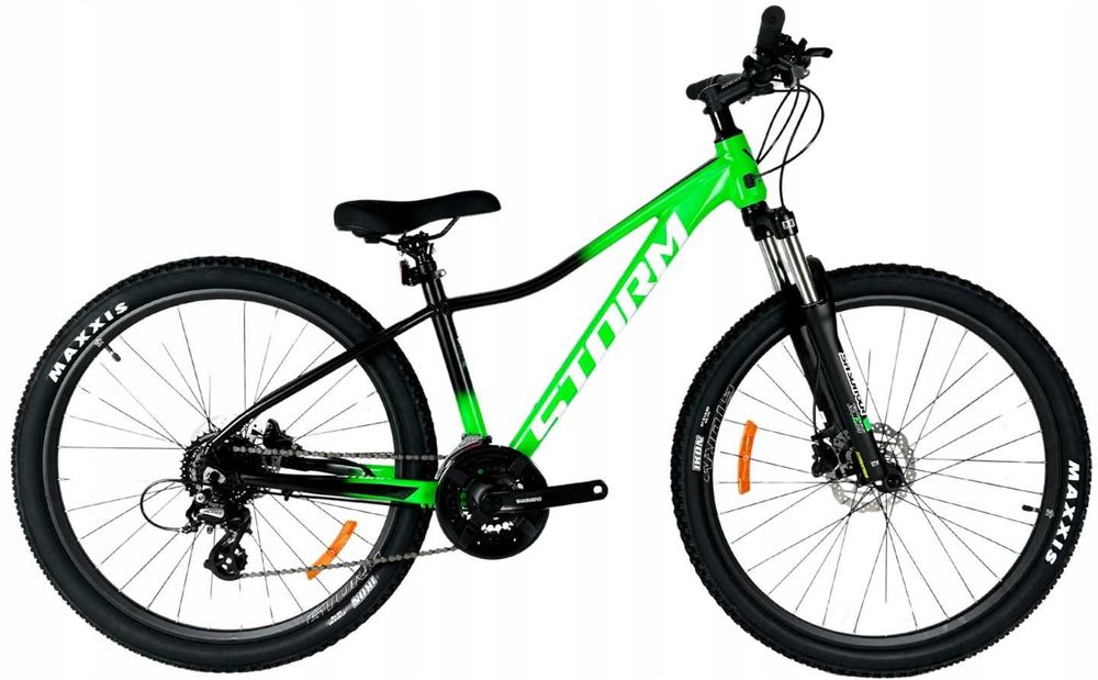Rower Górski MTB Storm Shark Man 3.0, 15"(zielono-czarny)