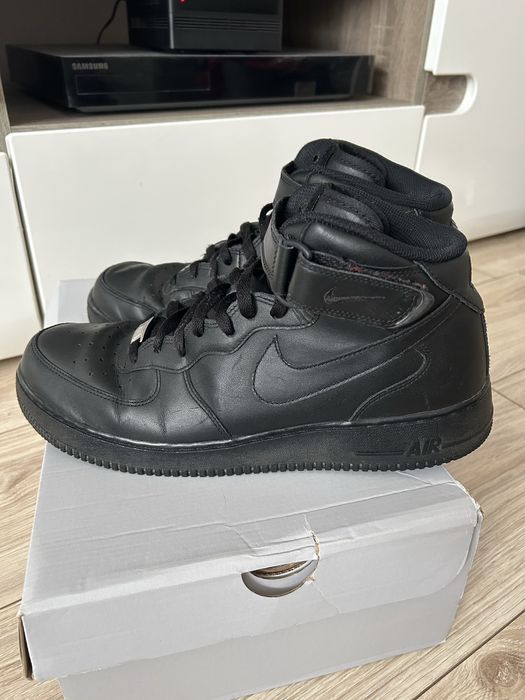 Czarne nike air force 1 r. 45,5 męskie