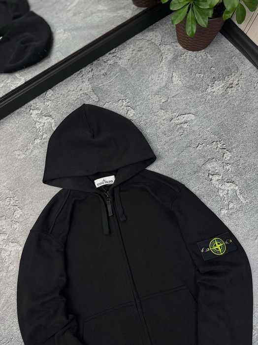 Зіп-худі Stone Island з патчем кофта зип-худи Стон Айленд зипка светр стоник стоне айленд