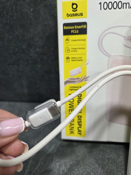Baseus EnerFill FC11 на 10000 mAh  22.5w. павербанк з кабелем