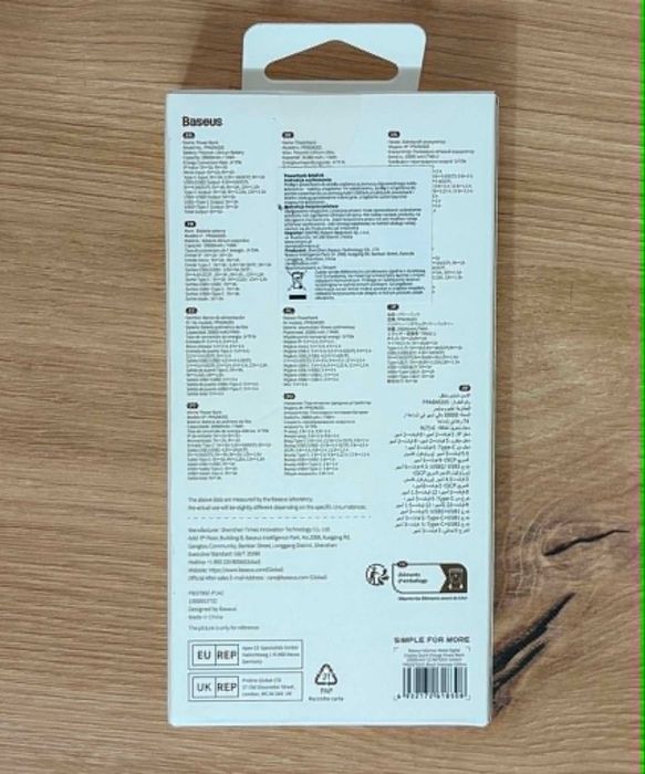 Baseus Adaman Power Bank 20000 mAh 22,5 W – NOWY
