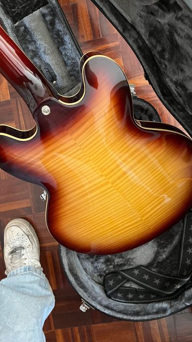 Guitarra elétrica epiphone ES-335 Figured Tea Burst