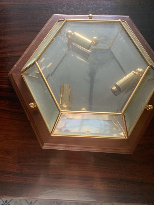 2 Candeeiros (tipo lanterna) com 39 e 31,5 cm