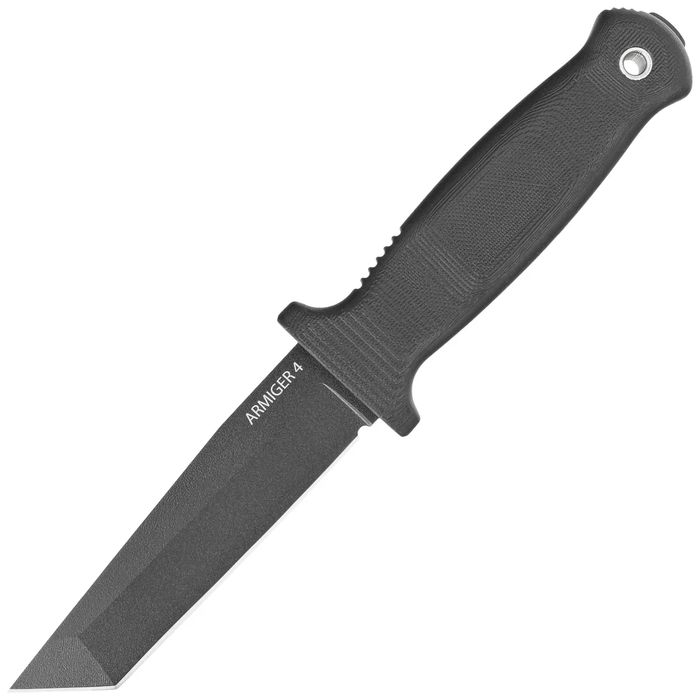 Nóż Demko Armiger 4 Tanto Black TPR, Black Powder Coated 80CrV2 by Andrew Demko (ARM4-80CrV2-BLK-TP)