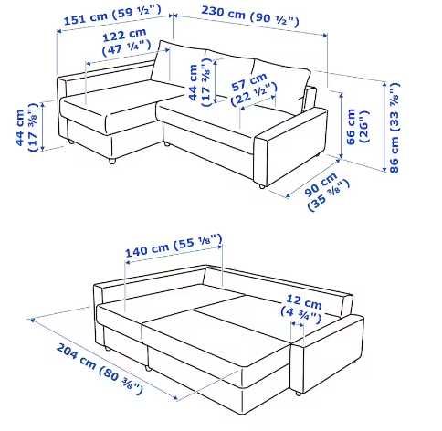 Narożnik Ikea FRIHETEN dwustronny transport