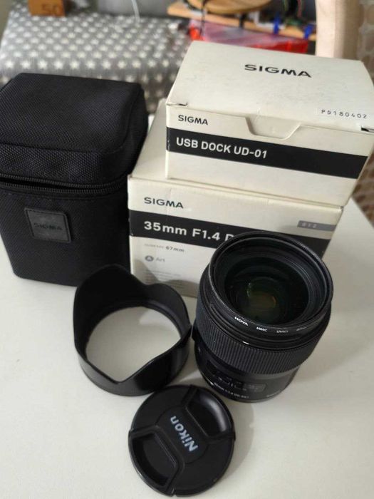 Sigma 35mm f/1.4 DG HSM Art Nikon F + Докстанция UD-01NA