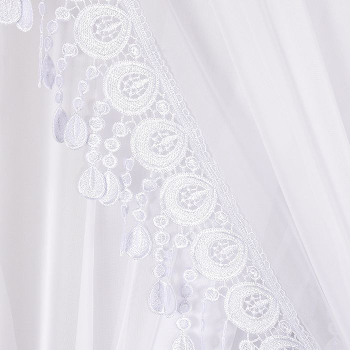 ‼️WYPRZEDAŻ ‼️Firana gotowa z gipiurą i upinana na boki