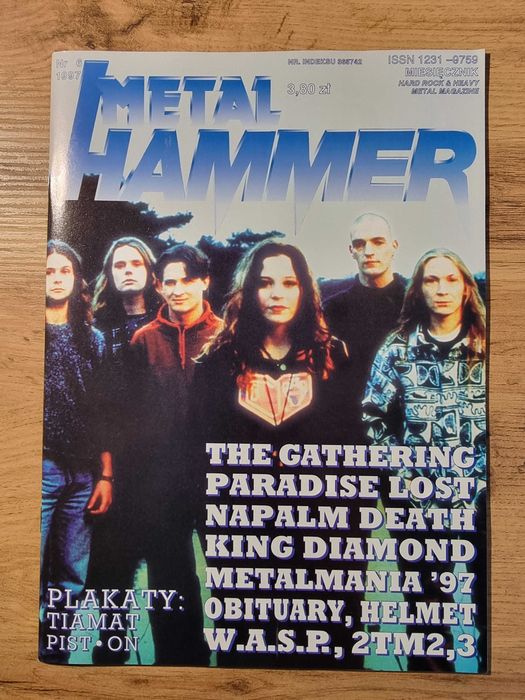 Metal Hammer 6/1997 - Tiamat, Plakaty: Tiamat, Pist.On