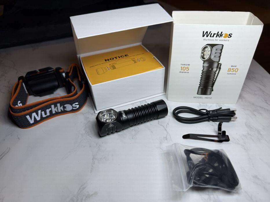 Latarka Wurkkos HD12 mini - nowa z akumulatorem