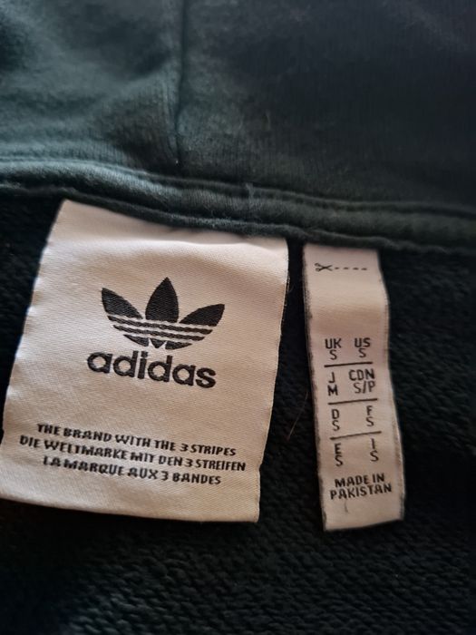 bluza zielona  Adidas męska S