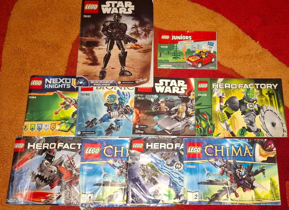 Lego Instrukcje pudełka po 1zł