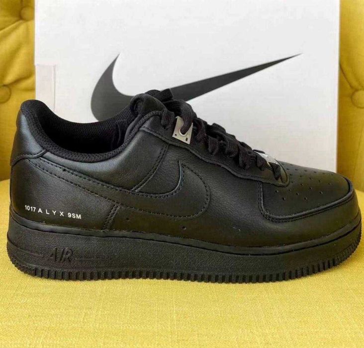 Кросівки Nike Air Force 1 low Alyx Black / чорні елікс найк форси