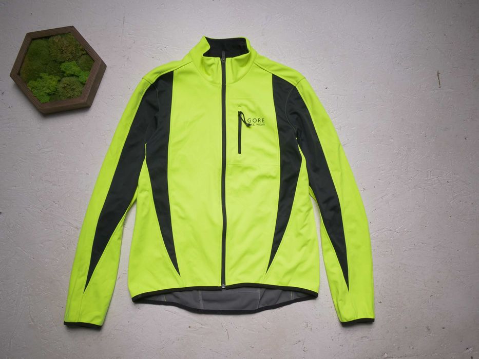 gore bike wear windstopper kurtka neonowa rowerowa rower XL