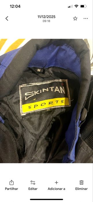 Casaco de mota com protecoes