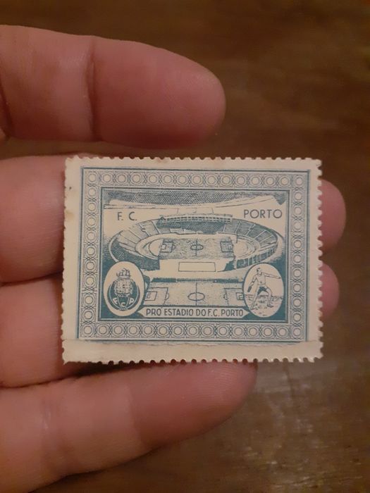 Vinheta anos 40 Estádio das Antas angariação de fundos raro