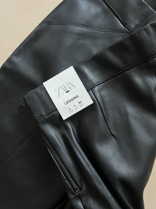 леггінси кожані Zara