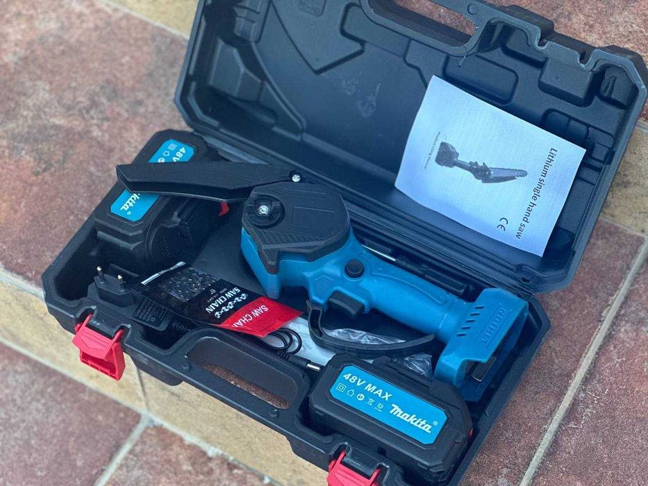 Мини пила цепная на аккумуляторе. Пилка аккумулятрная. Мини-пила