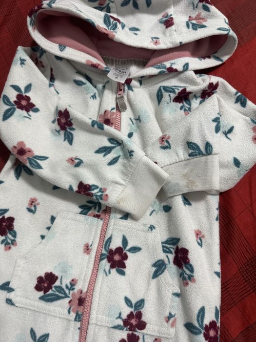 Комплект 3 Флісові Чоловічки ромпер old Navy 18-24m, Carters,Lupilu